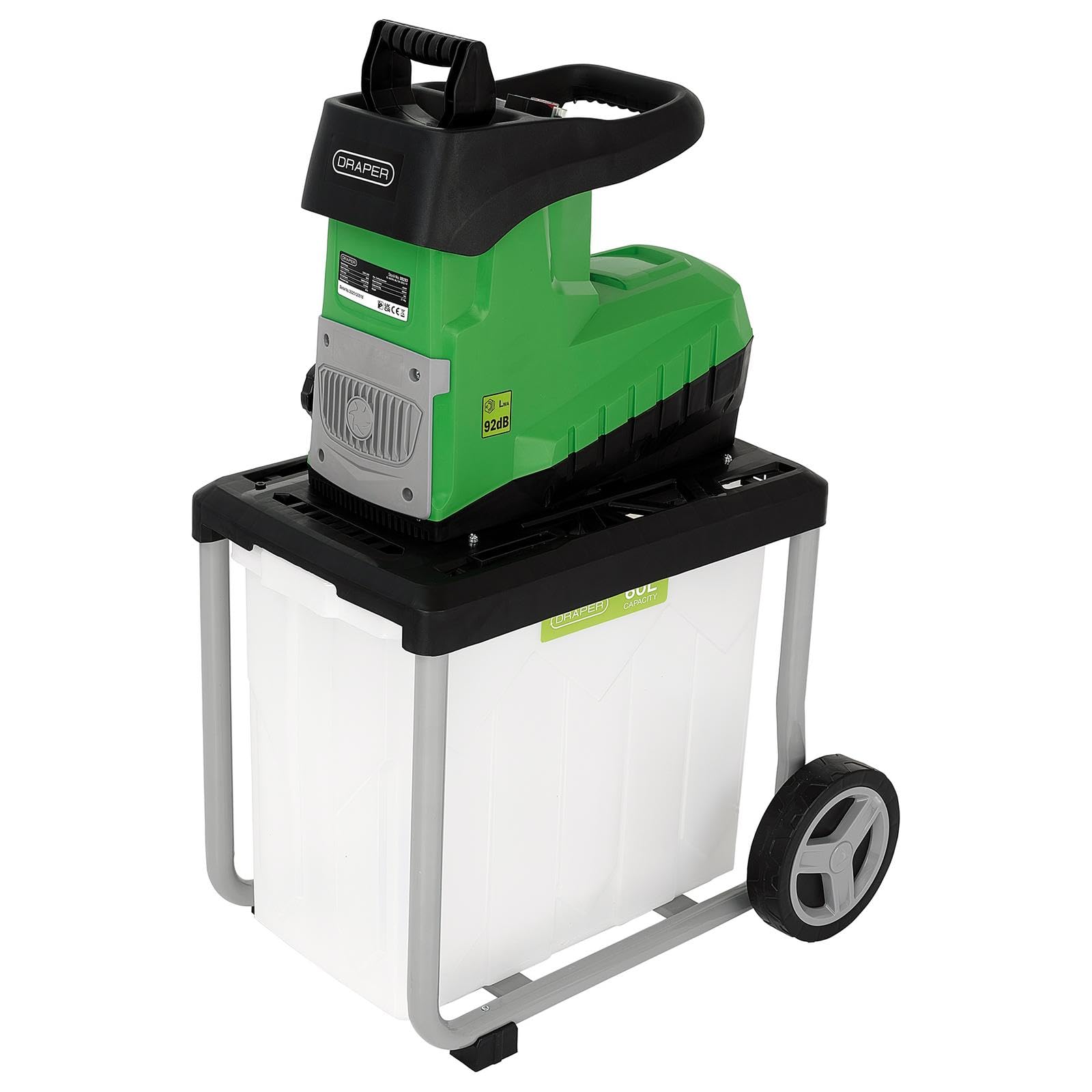 Draper 30293 230V Quiet Garden Shredder, 2800W