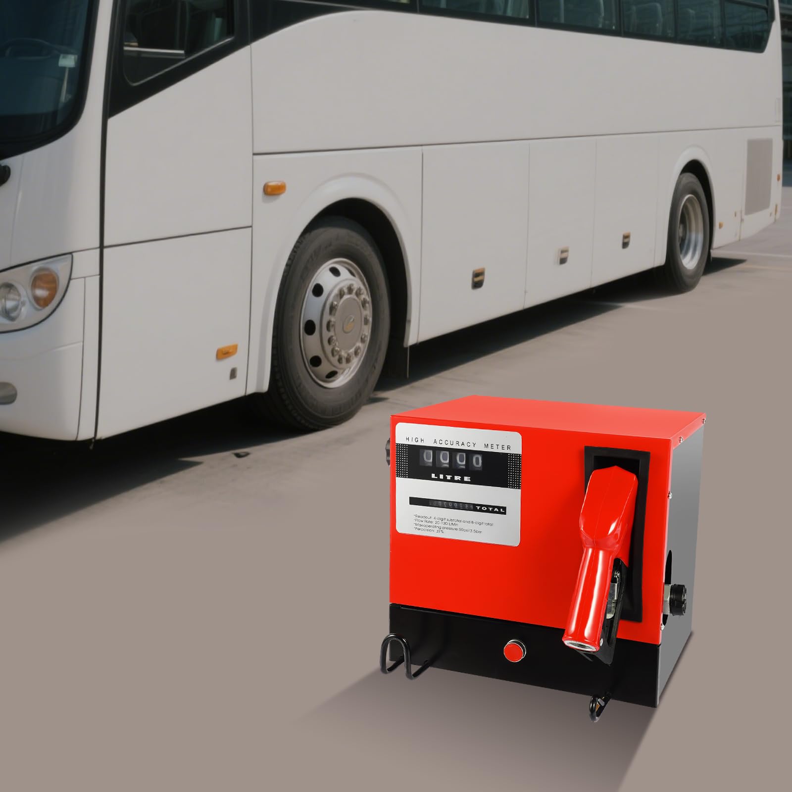 Pompe diesel, station de service diesel, pompe auto-amorçante, pompe à carburant professionnelle auto-amorçante avec tuyaux et pistolet de pompage, 550 W, 60 l/min