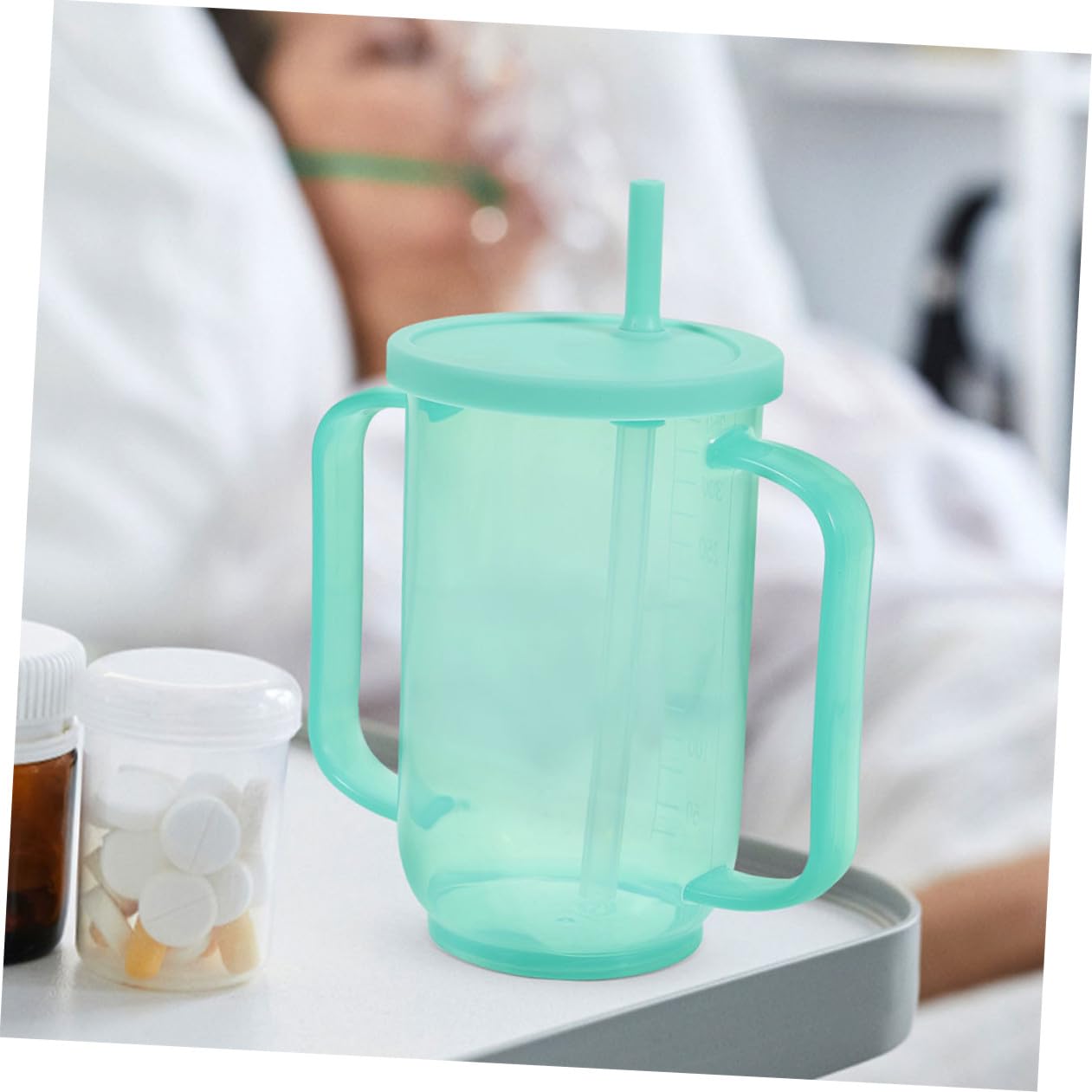 HEMOTON Pflegebecher 2 Stück aus Kunststoff 350ml für Senioren