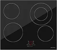 Cooktop Fogão Elétrico Cerâmico 4 Bocas 60cm Preto, Vidro Cerâmico Chinês, Controle Touch Slider, 220-240V~60Hz, Modelo PC-D46445