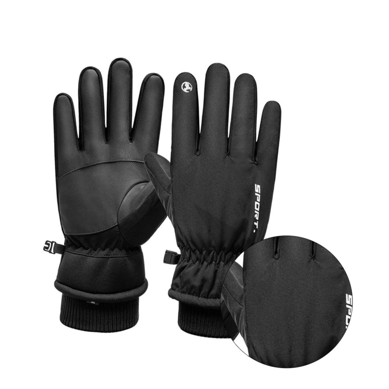 SUPVOX 1 Par De Guantes Guantes De Esquí De Snowboard para Hombre De Snowboard De Cuero para Hombres De Invierno Orejeras para Hombres Guante De Pesca