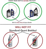 Vista 3 de Slippery Pete Bomba de líquido para botellas de galón y botellas de cuarto de galón de boca ancha (no para botellas de cuarto de galón estándar).