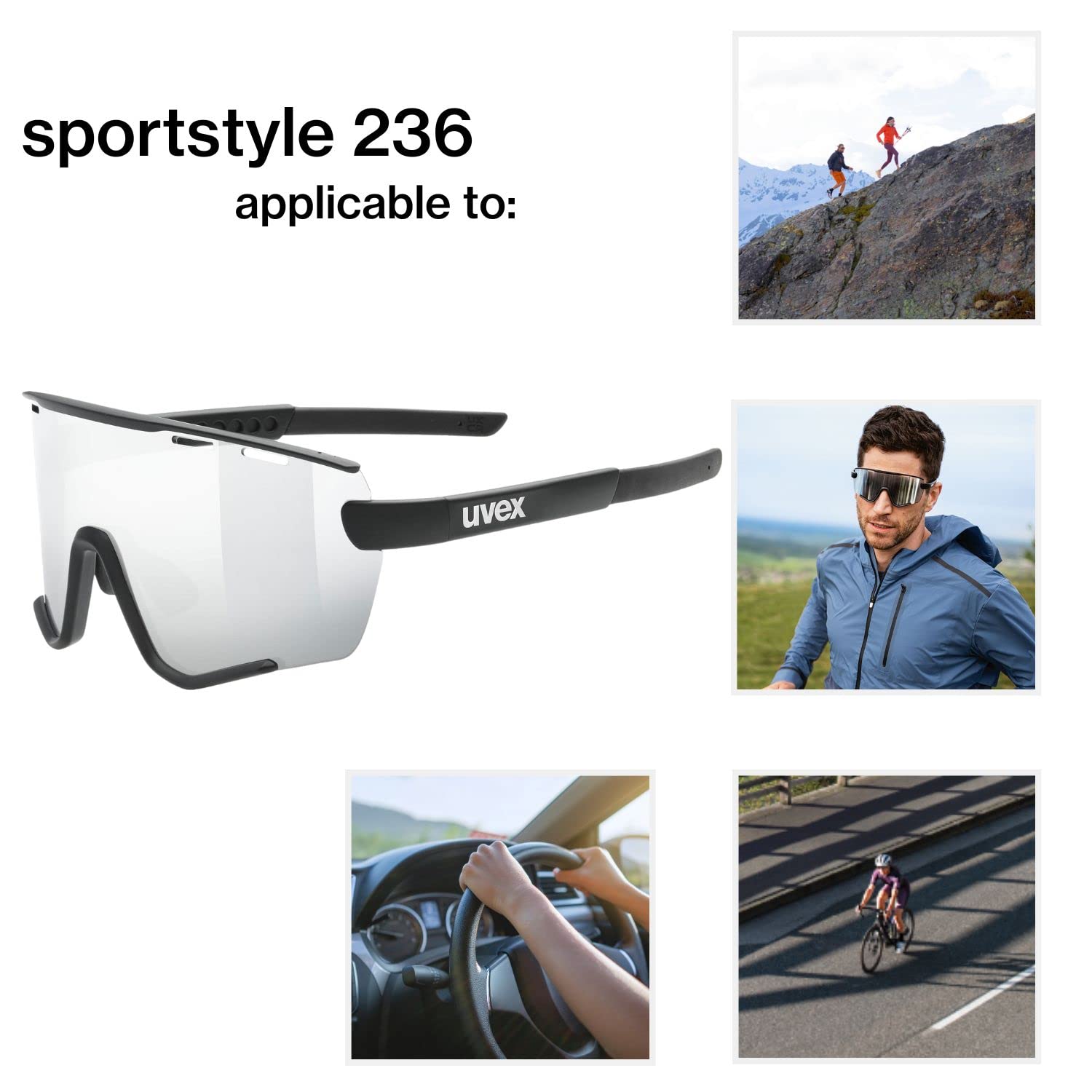 Uvex Unisex Uvex Sportstyle 236 Set Sportbrille (1er Pack)
