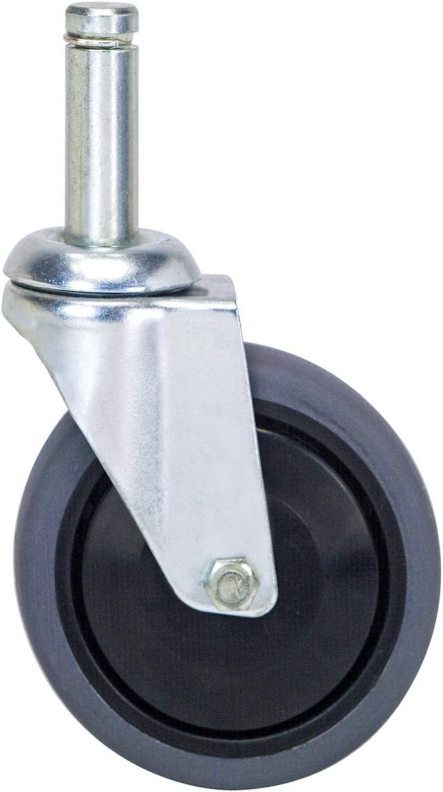 Quantum Storage Systems WR-00CO 4 Piece 5" Diameter ESD/Conductive Swivel Caster Set with 2 Brakes