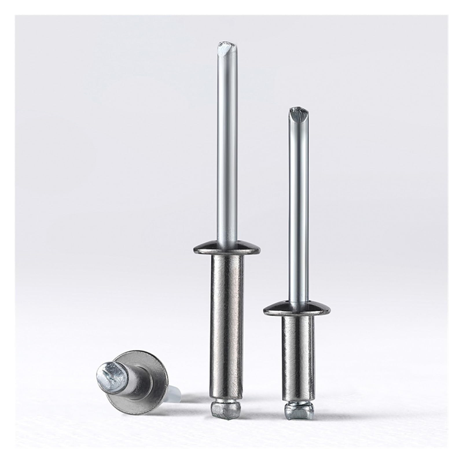 Alu Blindniete Großer Kopf,Große Flanschnieten, 100 Stück M2.4 Aluminium Blindnieten Kuppel(8mm)