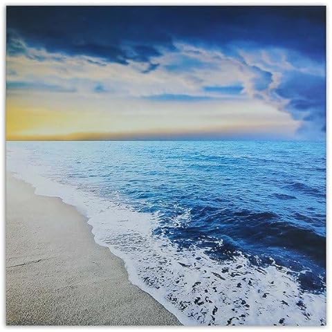 Sunrise at The Sea Landscape Canvas Print | Canvas Wall Art for Bedroom | Wraped Canvas Wall Art