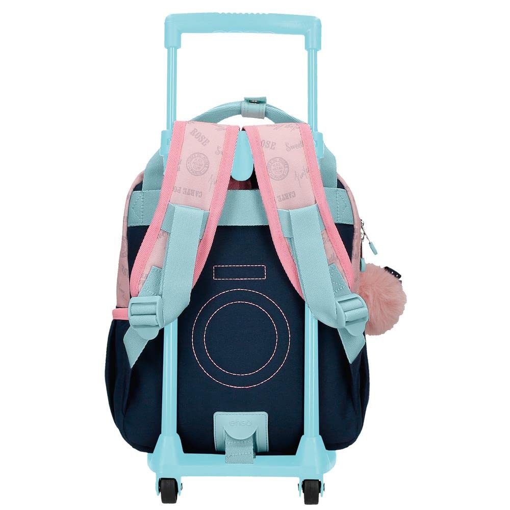 Enso Bonjour Mochila Preescolar con Carro Rosa 23x28x10 cms Poliéster 6,44L