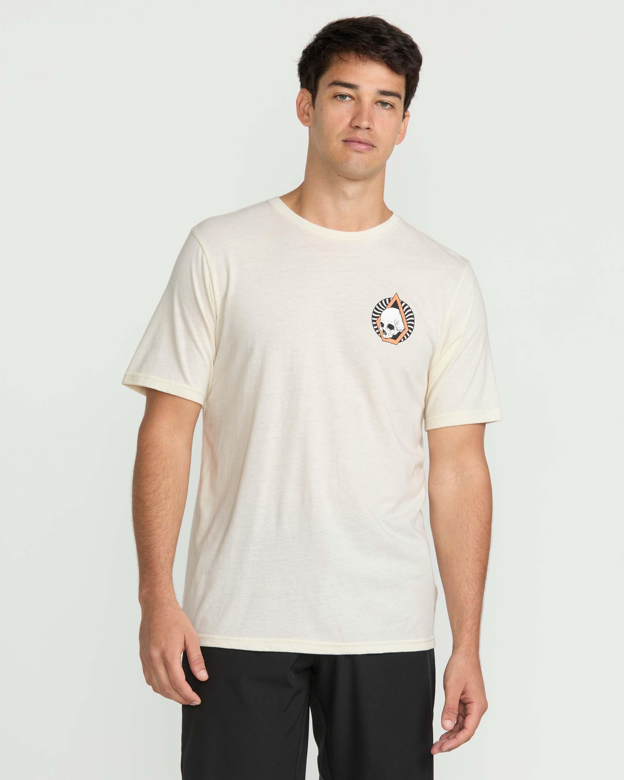 Volcom Camiseta de Manga Corta para Hombre, Mezcla de algodón Suave, Cuello Redondo, Ligera y Transpirable, Ajuste Casual