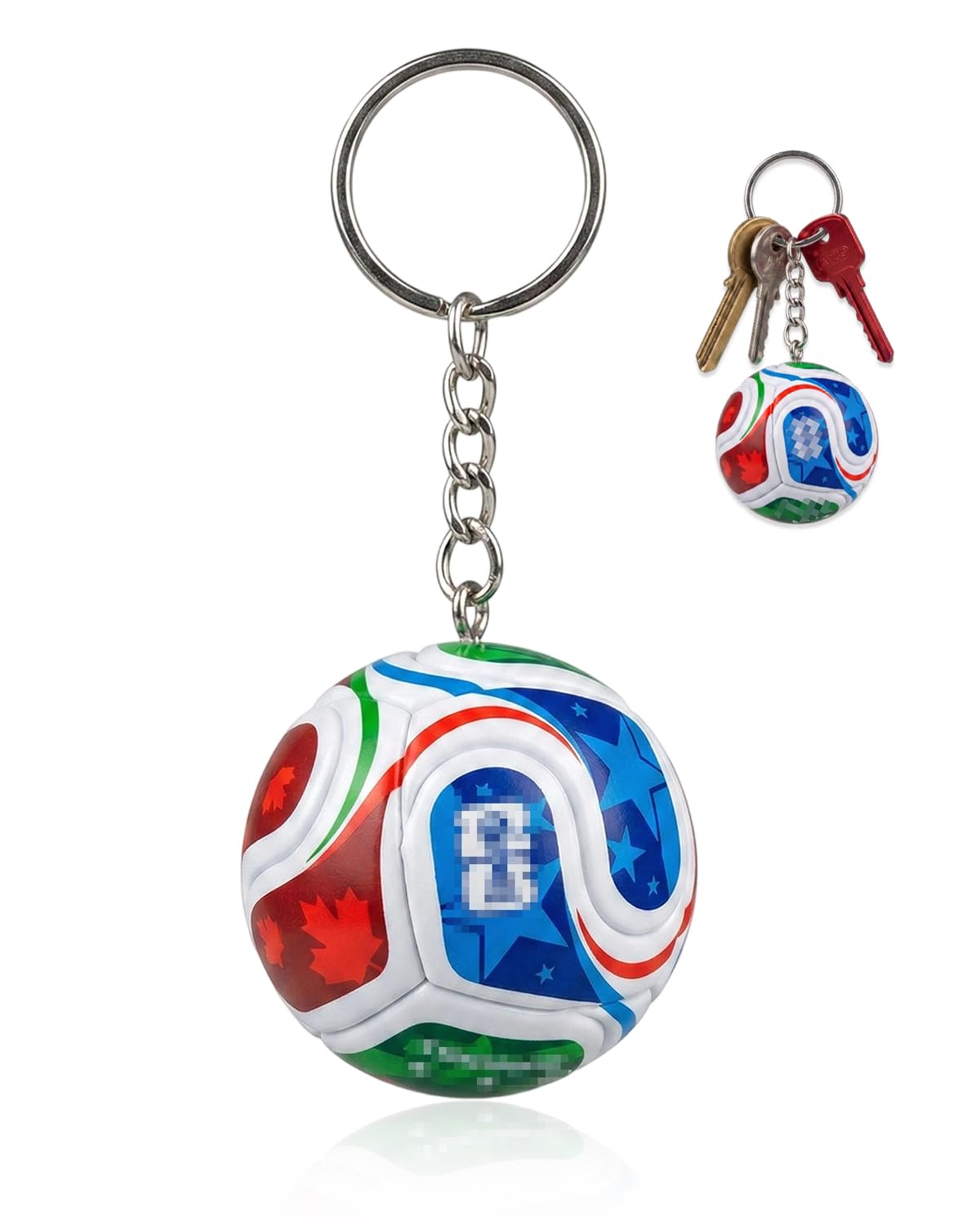 Llavero de Fútbol Mundial 2026 | 1 Unidad | Regalo Ideal para Fans y Niños | Souvenir Coleccionable para Aficionados al Deporte
