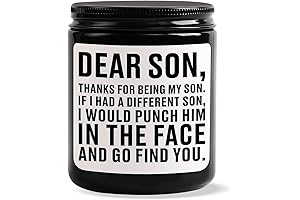 Birthday Gift for Son Adult: Sandalwood Scented Candles for Men