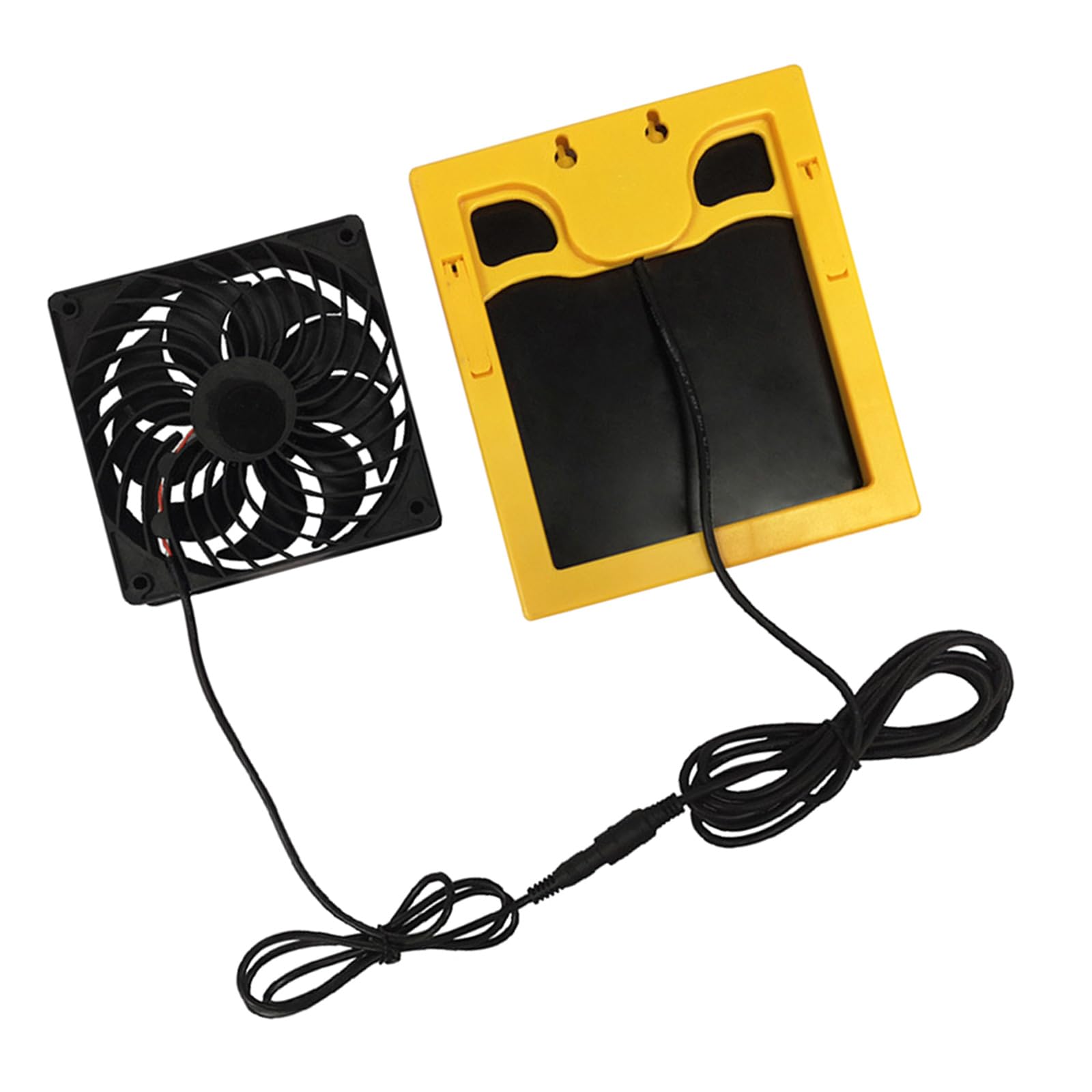 20W Solar Panel Powered Fan Waterproof Air Extractor Solar Power Controller Ventilation Fan for Dog Kennel Chicken Greenhouse Ventilation