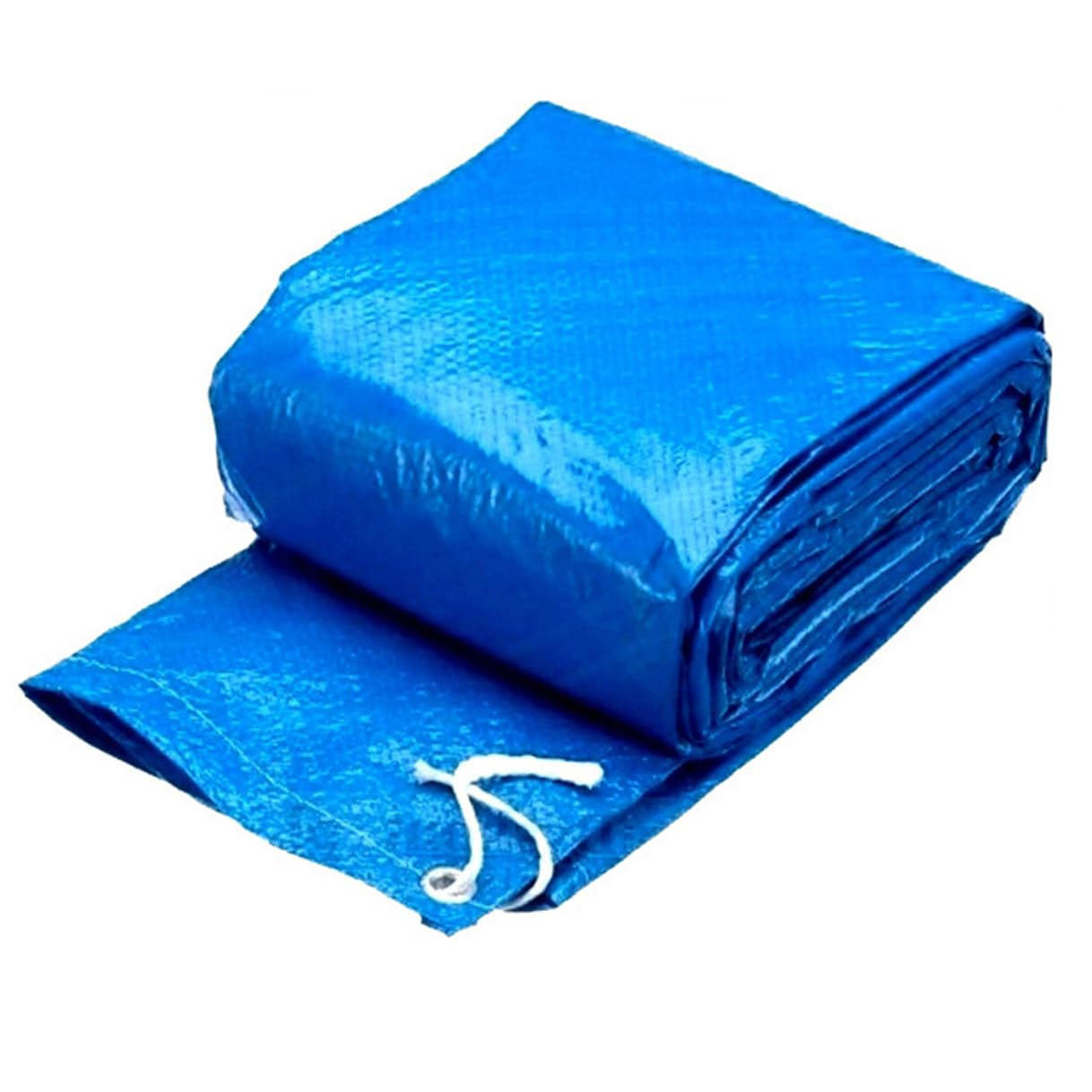 SHINEOFI Bâche de Protection pour Bassin PE Imperméable Antidérapante pour Bassins Tubulaires et Gonflables Couverture Pluie et Tapis Sol Bleu