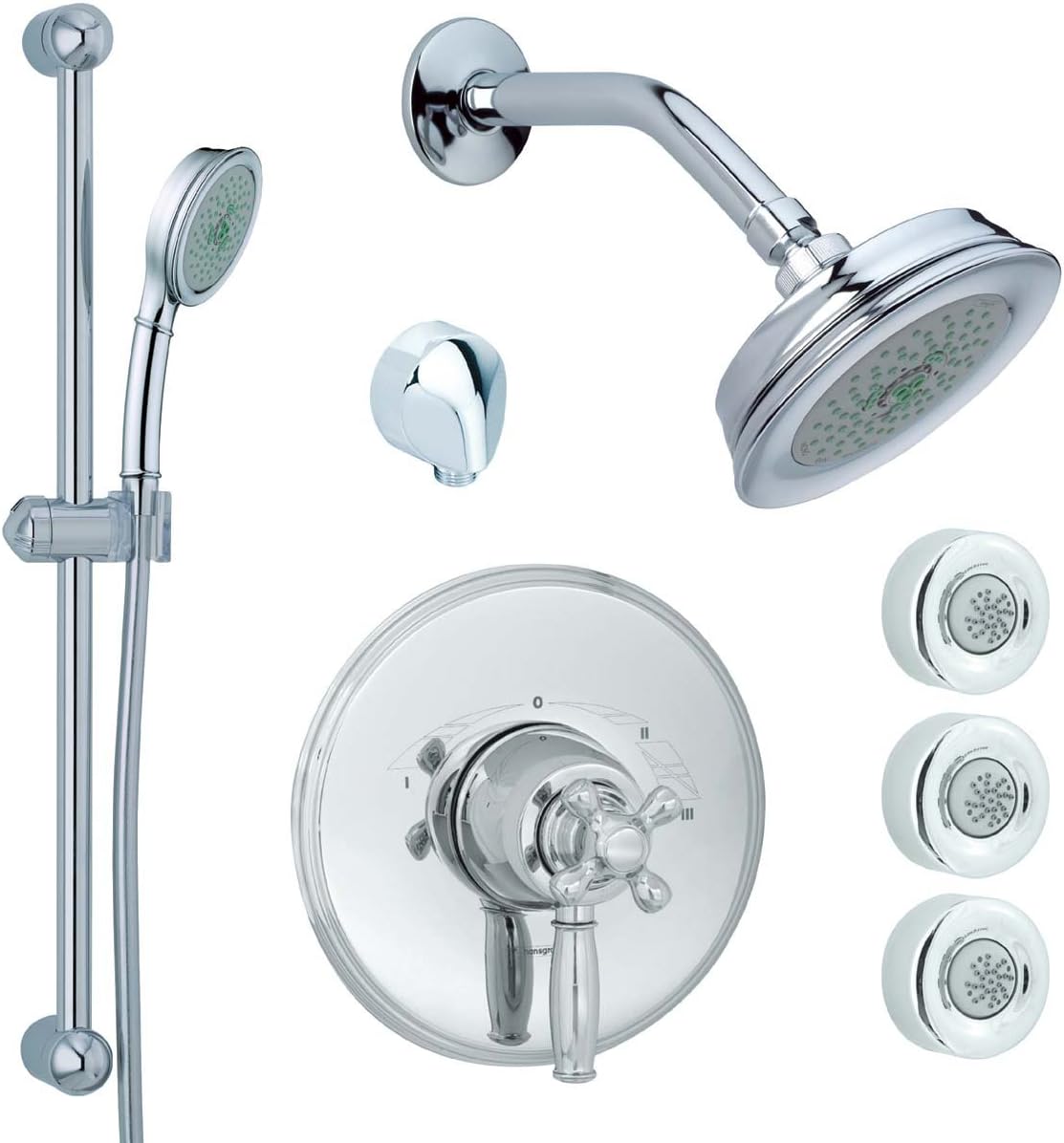 Hansgrohe Tango C Thermo Balance III Shower Set, Polished Chrome #06116000