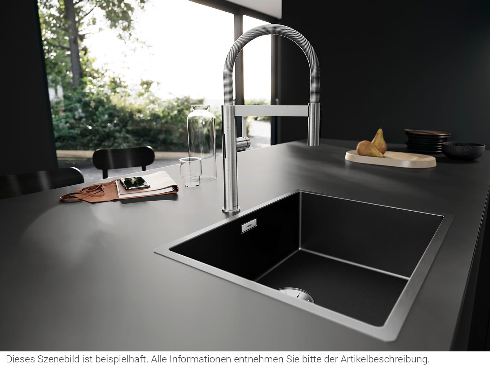 BLANCO CULINA-S II Mini sensor PVD steel | alta presión | con manguera extraíble | cambio de chorro claro en chorro de ducha | sin contacto | cartucho de cerámica | calidad del agua asegurada y ahorro