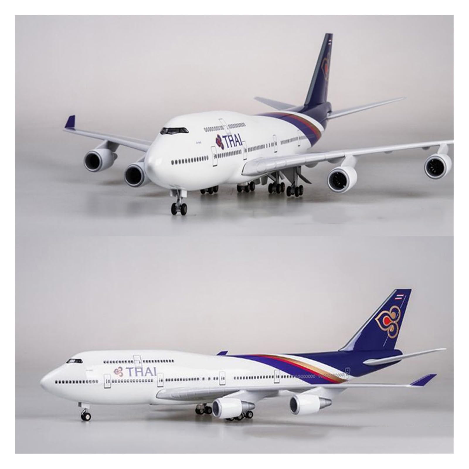 1/150 Scale 47cm Airline Boeing 747 B747 Aircraft Thailand Thai