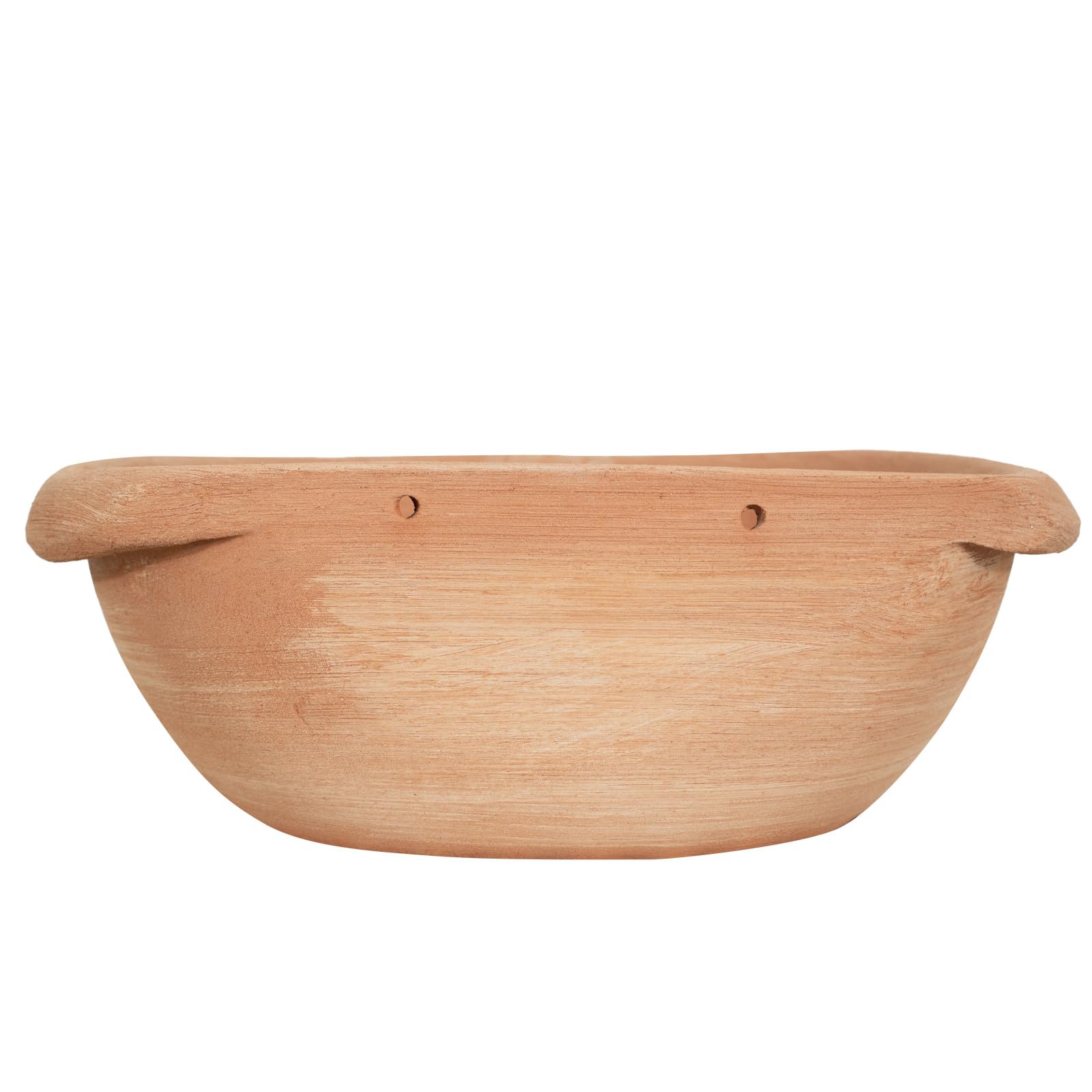 Biscottini Bañera para fuente de jardín de terracota Fuente de pared de exterior Fuente de pared Made in Italy lavabo decoración pared