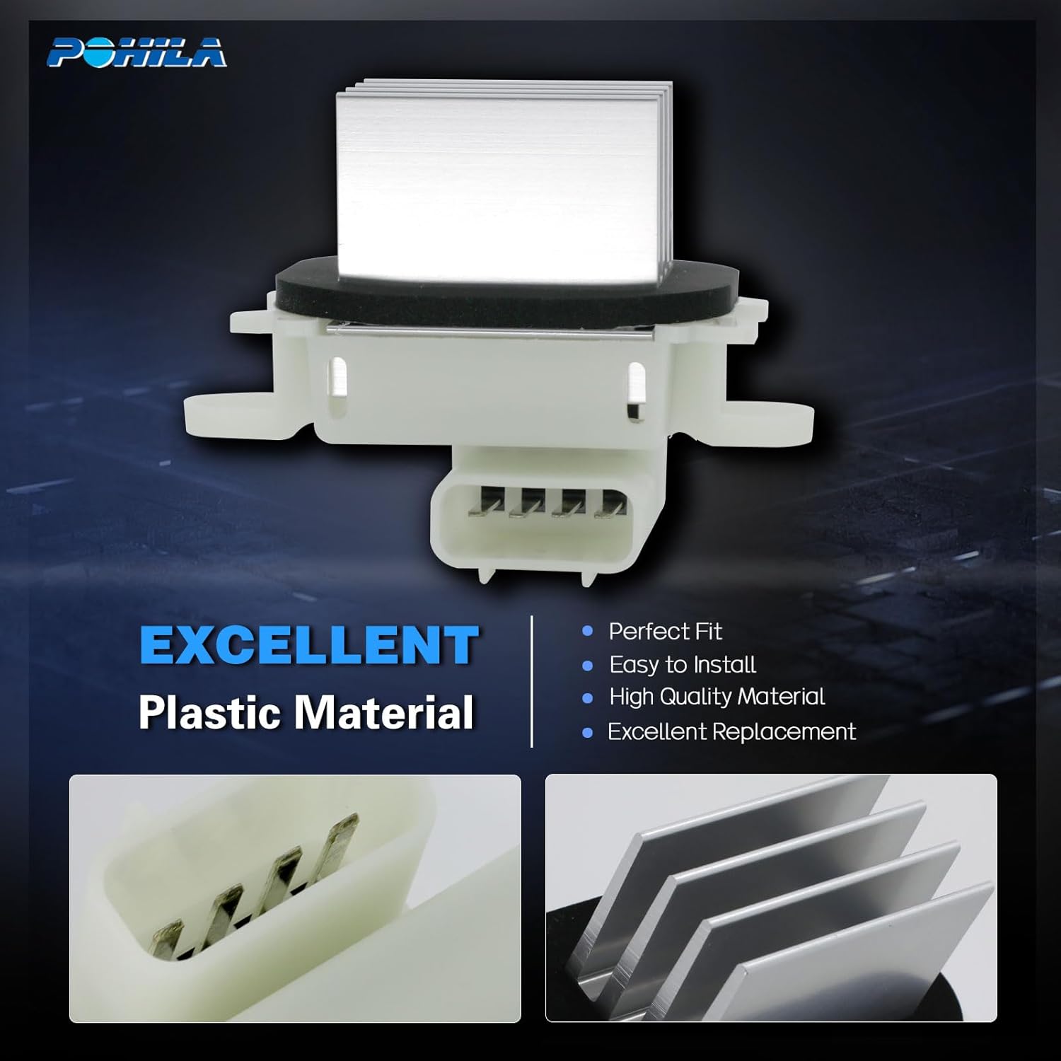 HVAC Control Module Blower Motor Resistor Compatible with 2009-2017 Ford Expedition F150 Lobo Lincoln Navigator Mark LT Replaces BL3Z-19E624-A