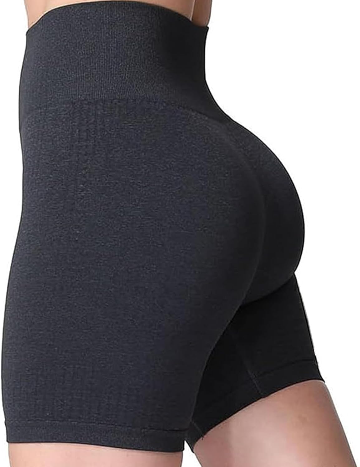 Aoxjox Seamless Workout Biker Shorts for Women High Waisted Exercise Athletic Gym Booty Running Yoga Short 5"