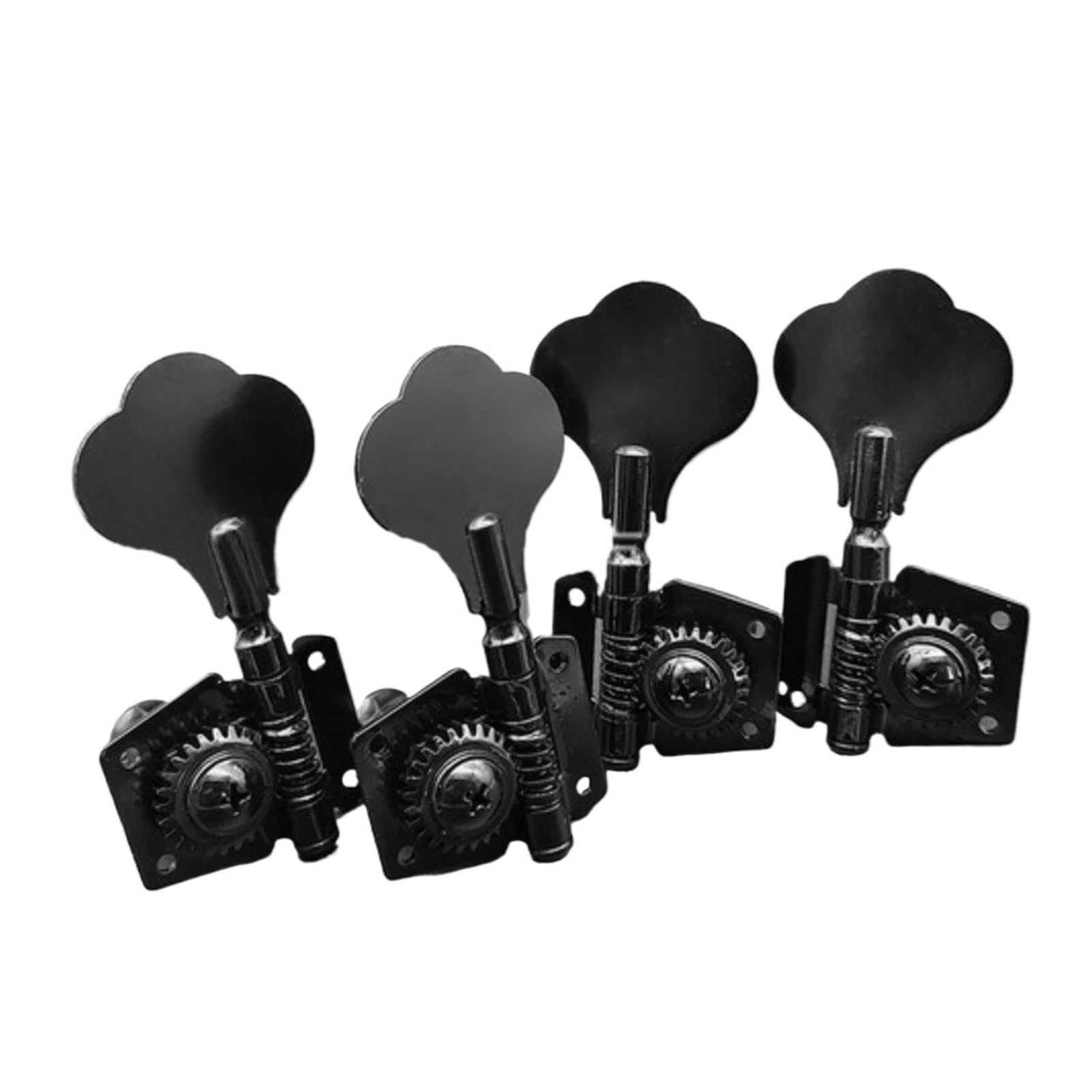 4R/4L/2R+2L Bassgitarren-Mechaniken, Stimmwirbel, Mechaniken, offenes Zahnrad-Set(4X L Silver)