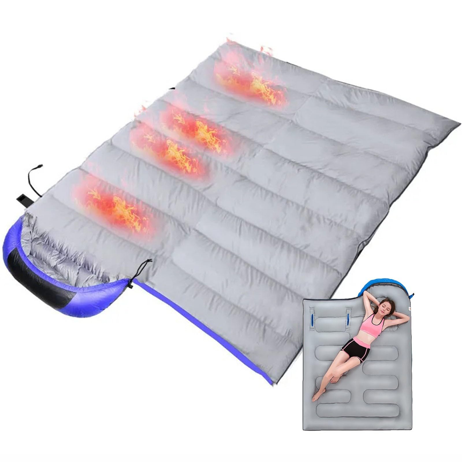 Amazon.com: ZBYXPP Heated Sleeping Bag, Wearable Sleeping Bag with