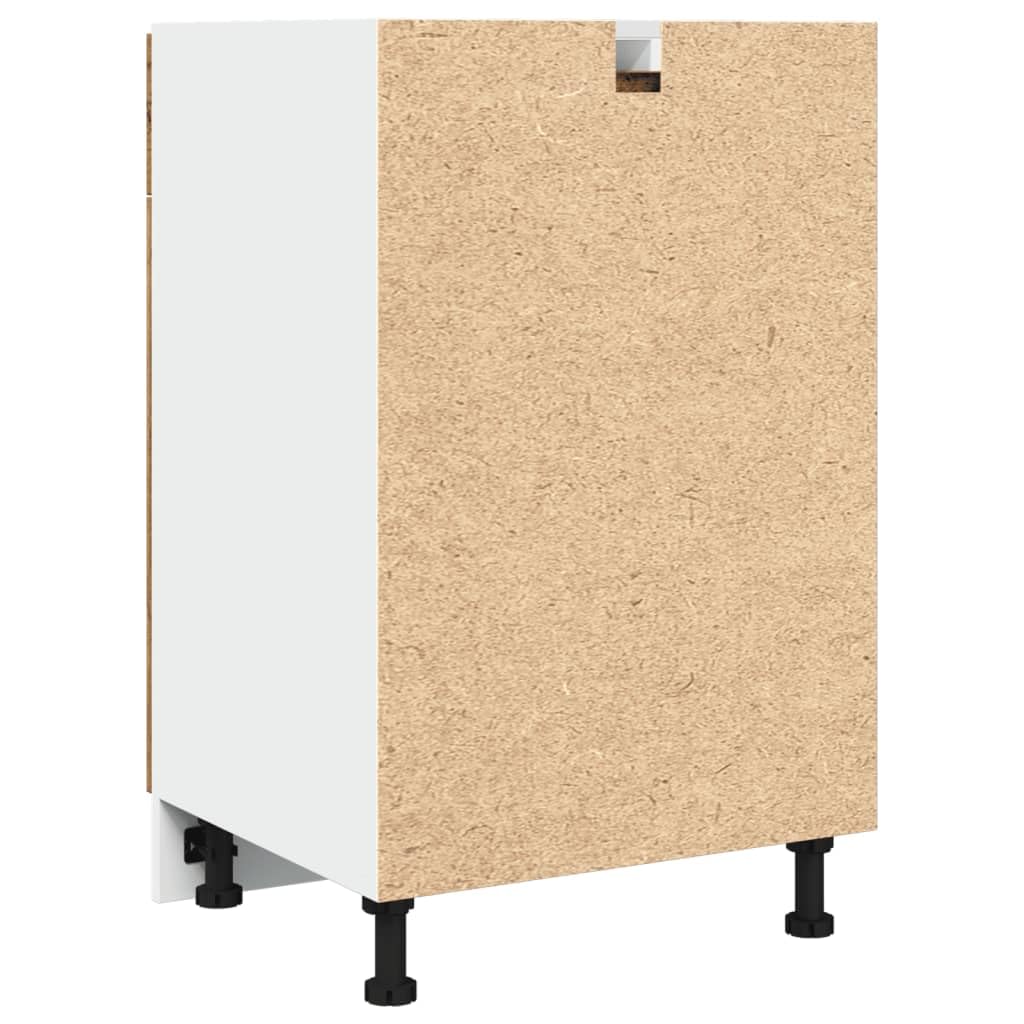 vidaXL Mobile con Cassetto “Lyon” Legno Antico 50x46x81,5cm