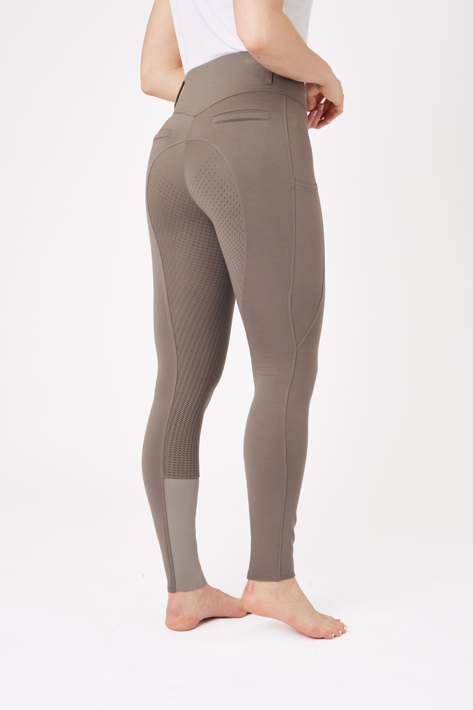 HORZE Pantalones de equitación para Mujer Mira, Leggings de Montar con Bolsillo para el móvil y Asiento Completo