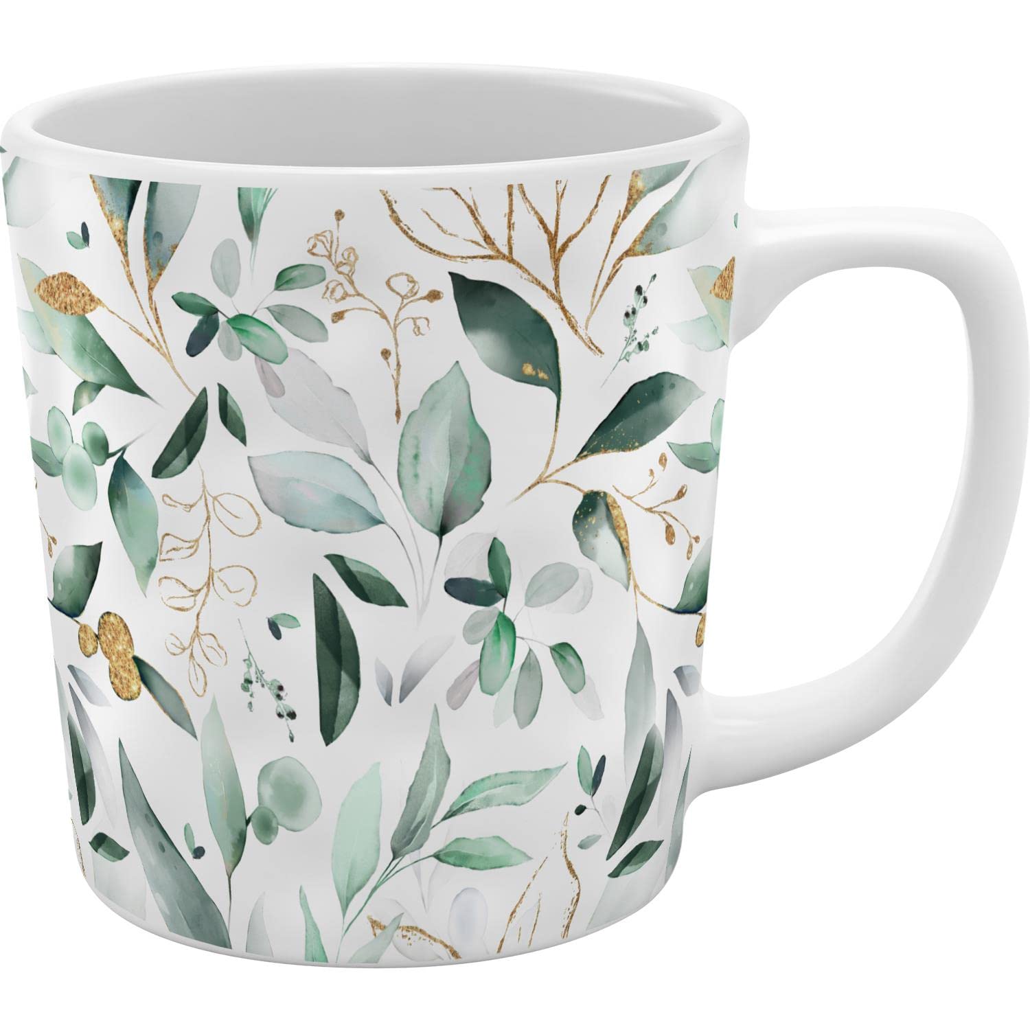 GRUSS & CO Mug with Floral Pattern | Textured Mug, Stoneware, 37 cl, Multi-Coloured, Gift Friends | 48460