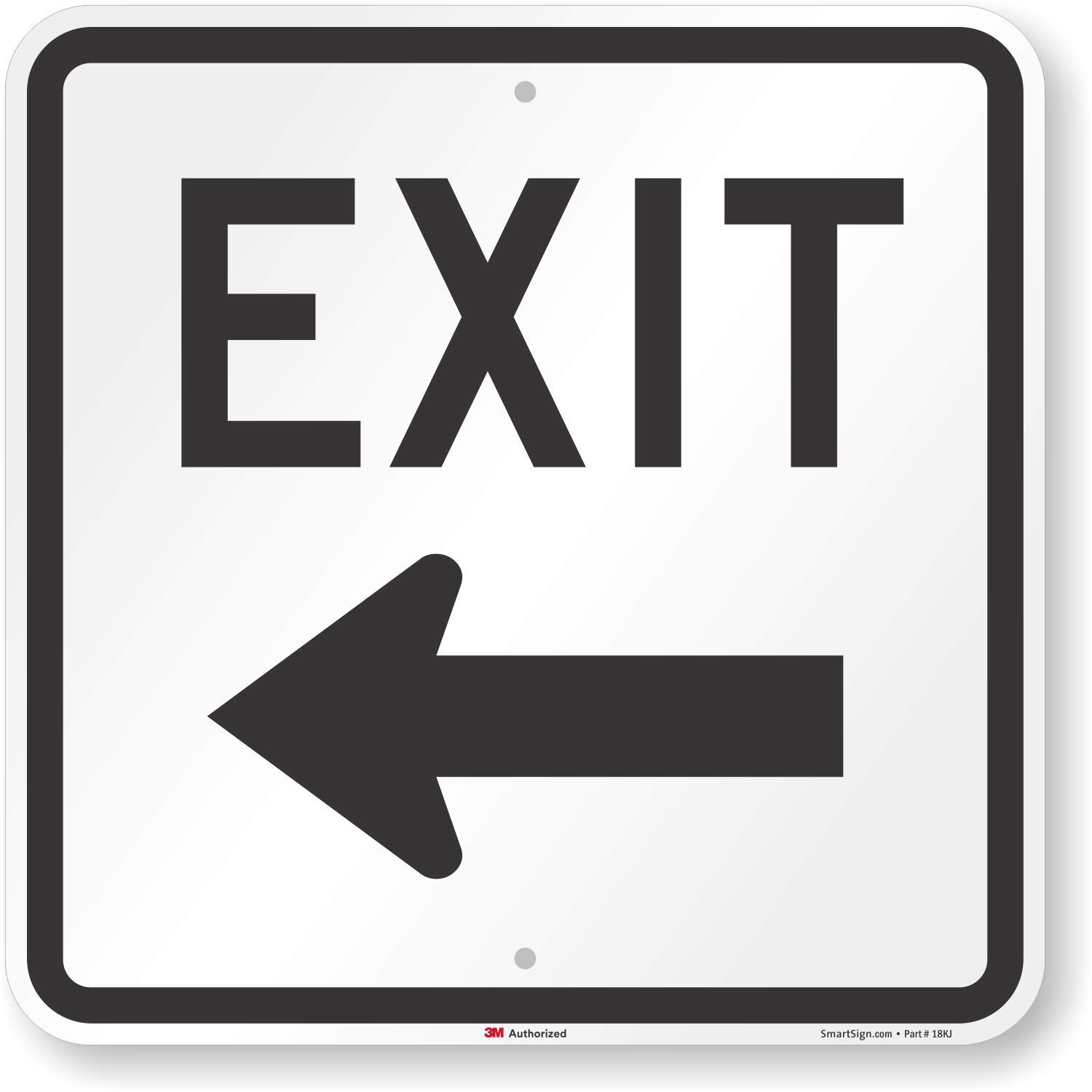 Sharp Exit Signs SmartSign-T1-1024-HI Exit Sign With Left Arrow By | 18