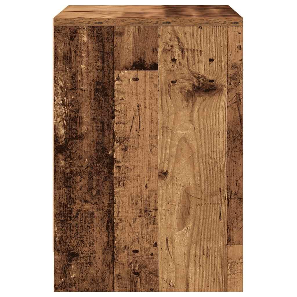 Stabiler Nachttisch aus Holzwerkstoff mit Schublade und offenem Fach für Stauraum, Feuchtigkeitsbeständig und Pflegeleicht, Ideal als Beistelltisch fürs Schlafzimmer