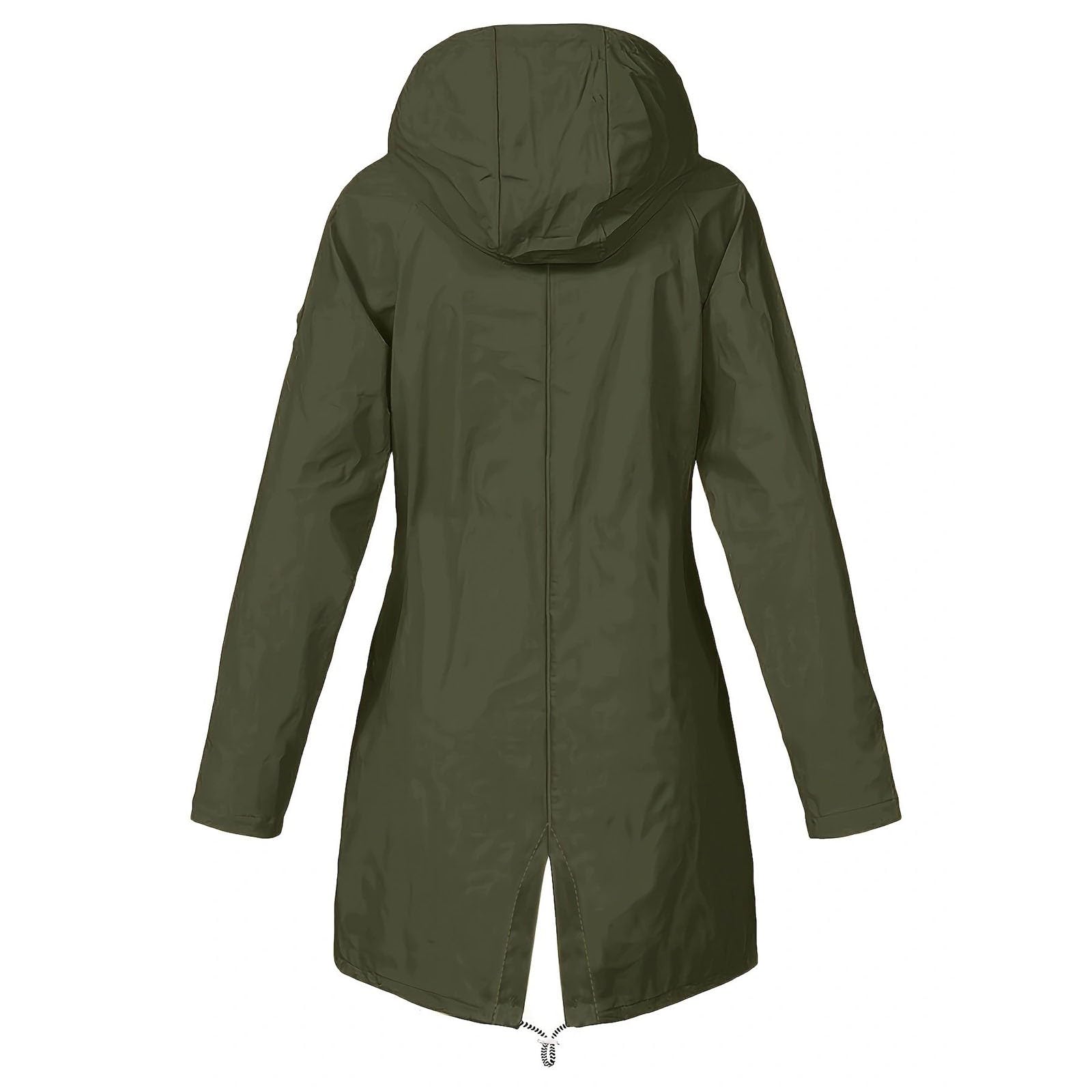 Giacca Antipioggia Da Donna Leggera Con Cappuccio Lungo, Impermeabile, Viaggio, Antivento, Trench Cappotti Elegante Impermeabile Softshell Lungo Sportiva Antivento Running Anti Pioggia