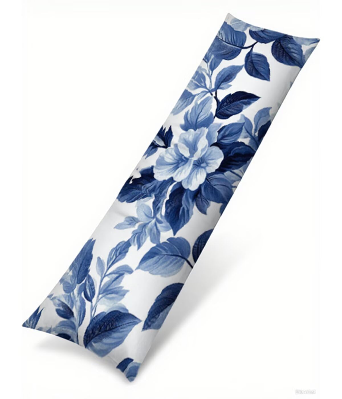 Seitenschläferkissen Bezug 50 x 180 cm Blau Kissenbezug Anlage Muster Side Sleeper Pillow Case, Doppelseitig Drucken Weiche Samt Body Pillow Langes Kissen Seitenschläfer Schwangerschafts kissen B1-457