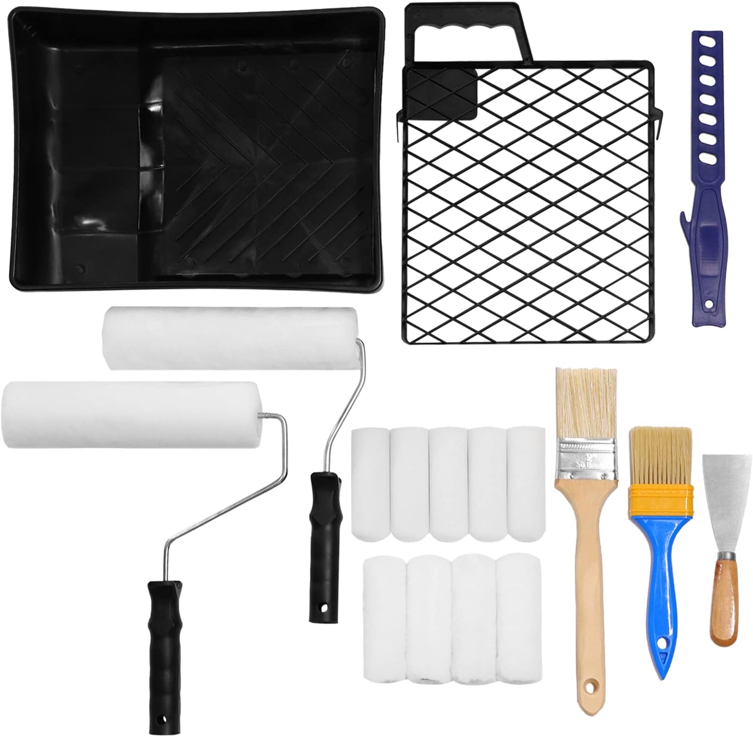 Amazon Basics Paint Roller Kit Includes Paint Roller Covers and Paint Cage Frame