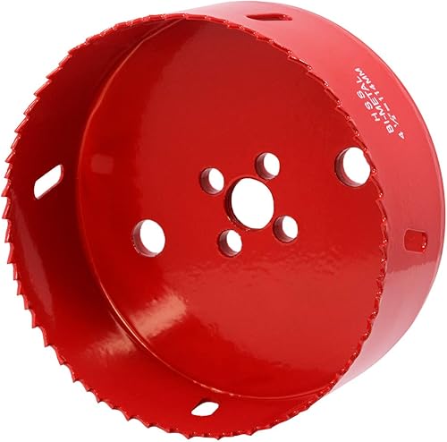Miniatura 5 de Koopi Sierra de agujero de 4.5 pulgadas con eje resistente, cortador de agujeros bimetálico de 4 12 pulgadas de profundidad de 1.496 in para