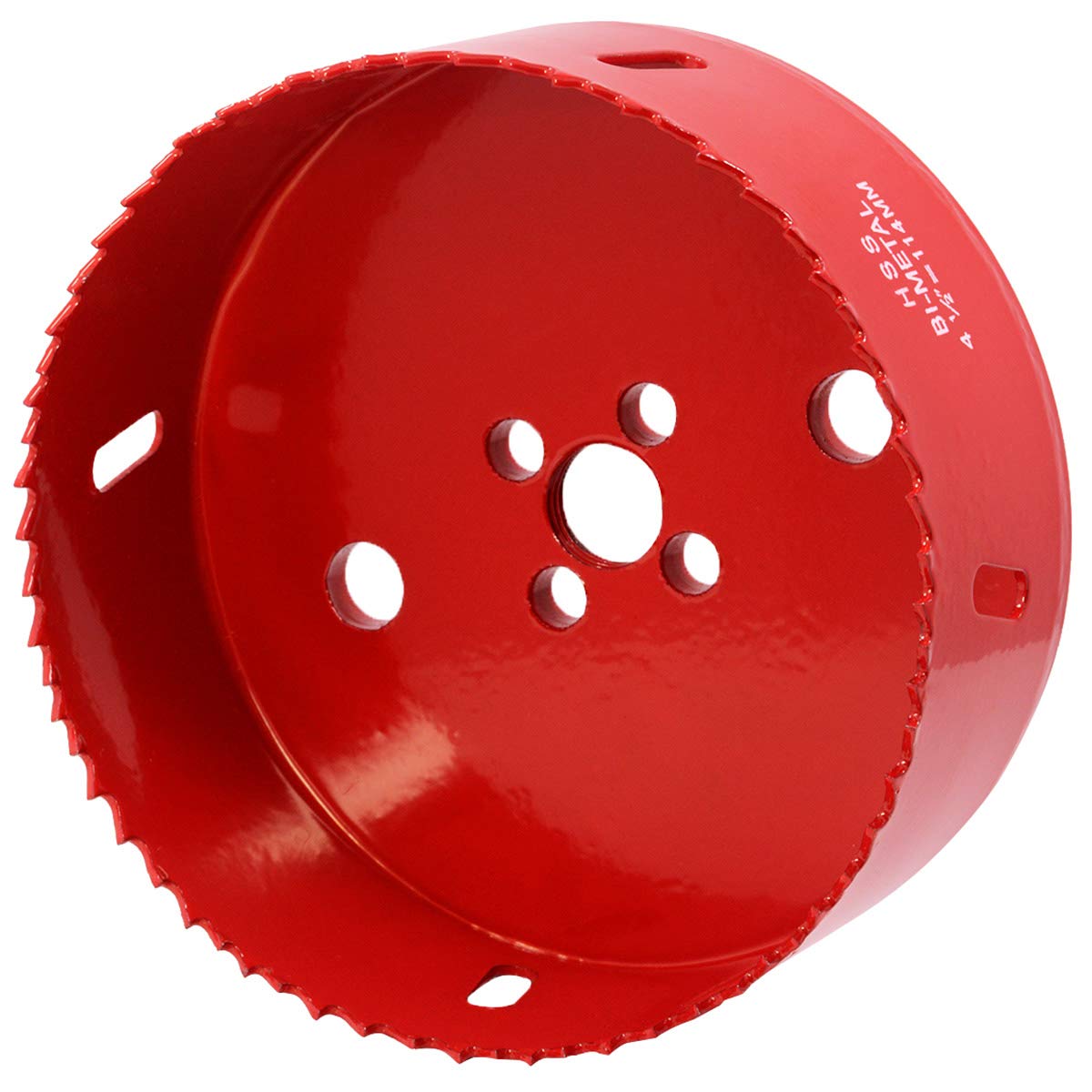 Koopi Otwornica 4,5" z trzpieniem o dużej wytrzymałości, głębokość 38 mm, bimetal 114 mm do łatwego wiercenia drewna, plastiku, sklejki, płyt gipsowo-kartonowych, cienkiego metalu (114 mm)