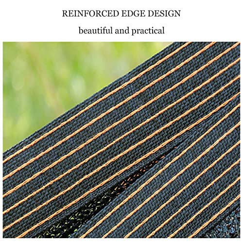 Bâche d'ombrage imperméable 85% en maille renforcée noire haute densité - 7