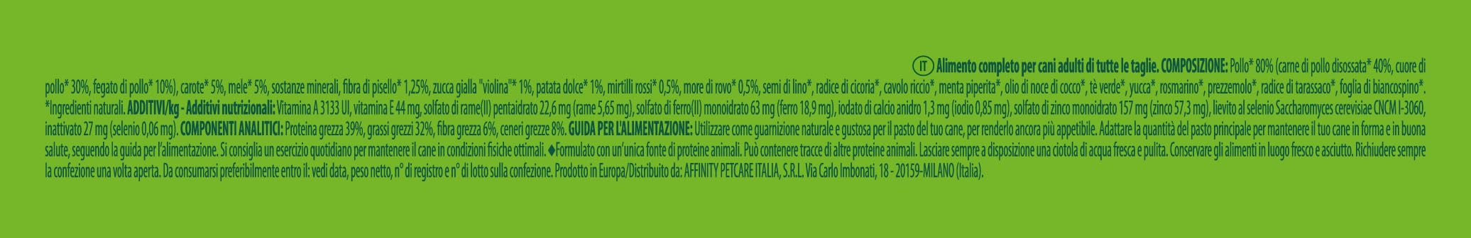 Natural Trainer Toppers - Cibo Completo per cani adulti di tutte le taglie con Pollo - 7 x 120g