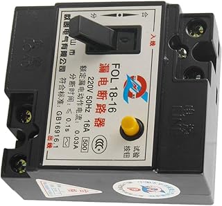 Aexit 220V AC 16A 2P RCCB FOL18-16 Wyłącznik różnicowoprądowy(220V AC 16A 2P RCCB FOL18-16 disjoncteur courant résiduel