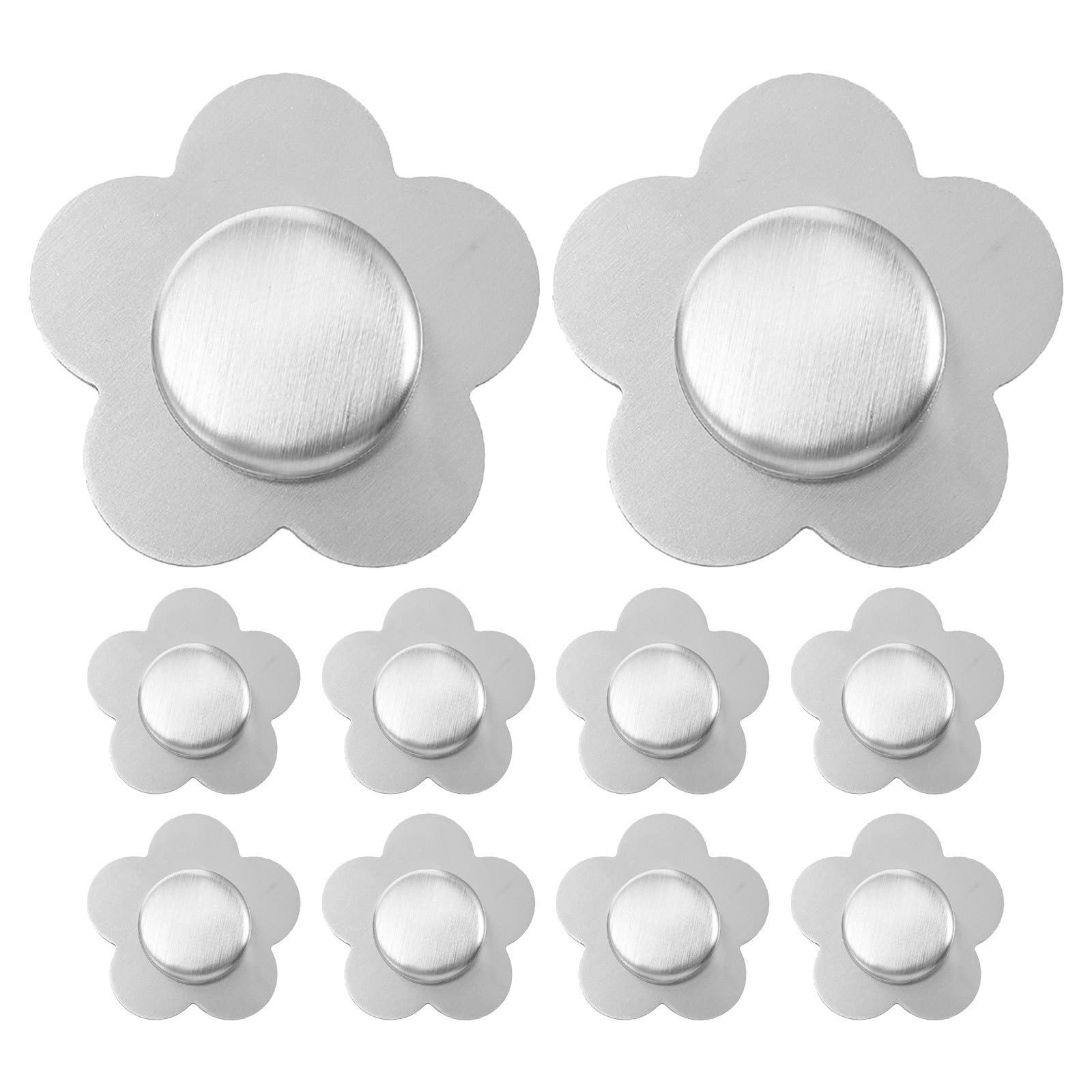 COLLBATH 10 magnetische Tischdeckenbeschwerer, 2,3 Zoll windfeste Tischdeckenfixierung aus Edelstahl, blütenförmige Beschwerung für Picknicktische und Essgruppen im Freien