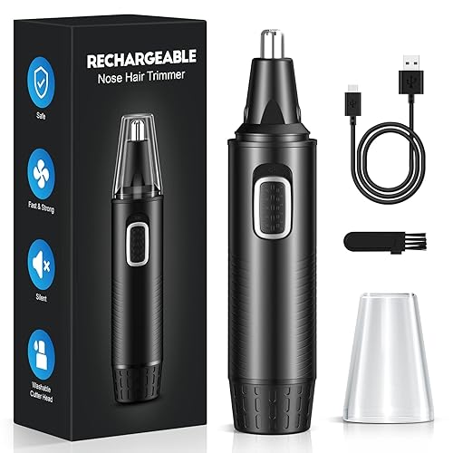 Otemly Recortadora de pelo de oreja y nariz recargable para hombres y mujeres, recortadora de nariz profesional 2023 con cuchillas de doble borde