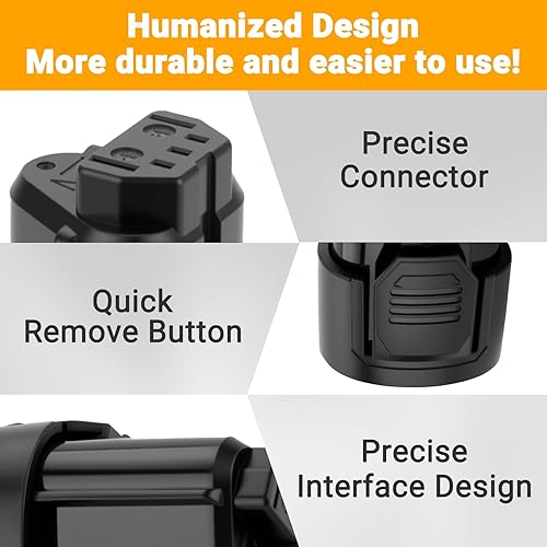 Miniatura 5 de Joiry Batería de repuesto de iones de litio de 12V 2.5Ah compatible con Ridgid R82048 R82049 130446011