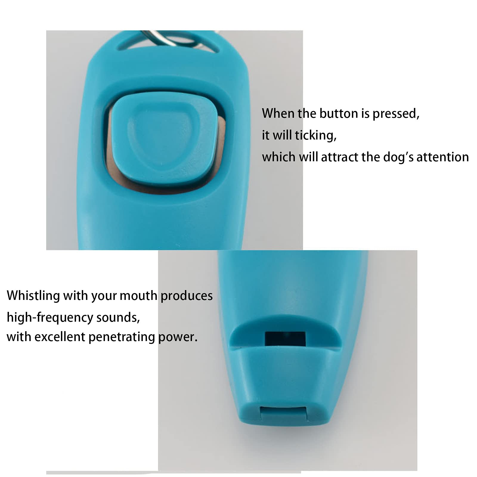 SEIWEI Clicker et sifflet 2 en 1 pour chien et chat - Rouge