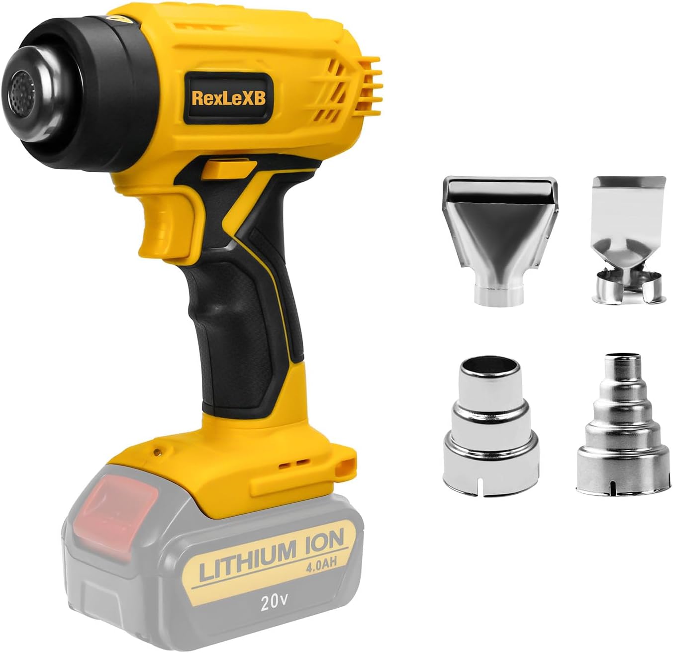 Kabellose Heißluftpistole Mit Akku - 3 Düsen Bis 550°C Für Schweißen & DIY