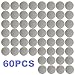 HighFree 60 Set of Automotive Car Roof Headliner Repair Button Pins Kit, Universal Auto Roof Snap Rivets Retainer for Car Roof Fixed, with Installation Tool, Fit All Cars (Grey Grid)