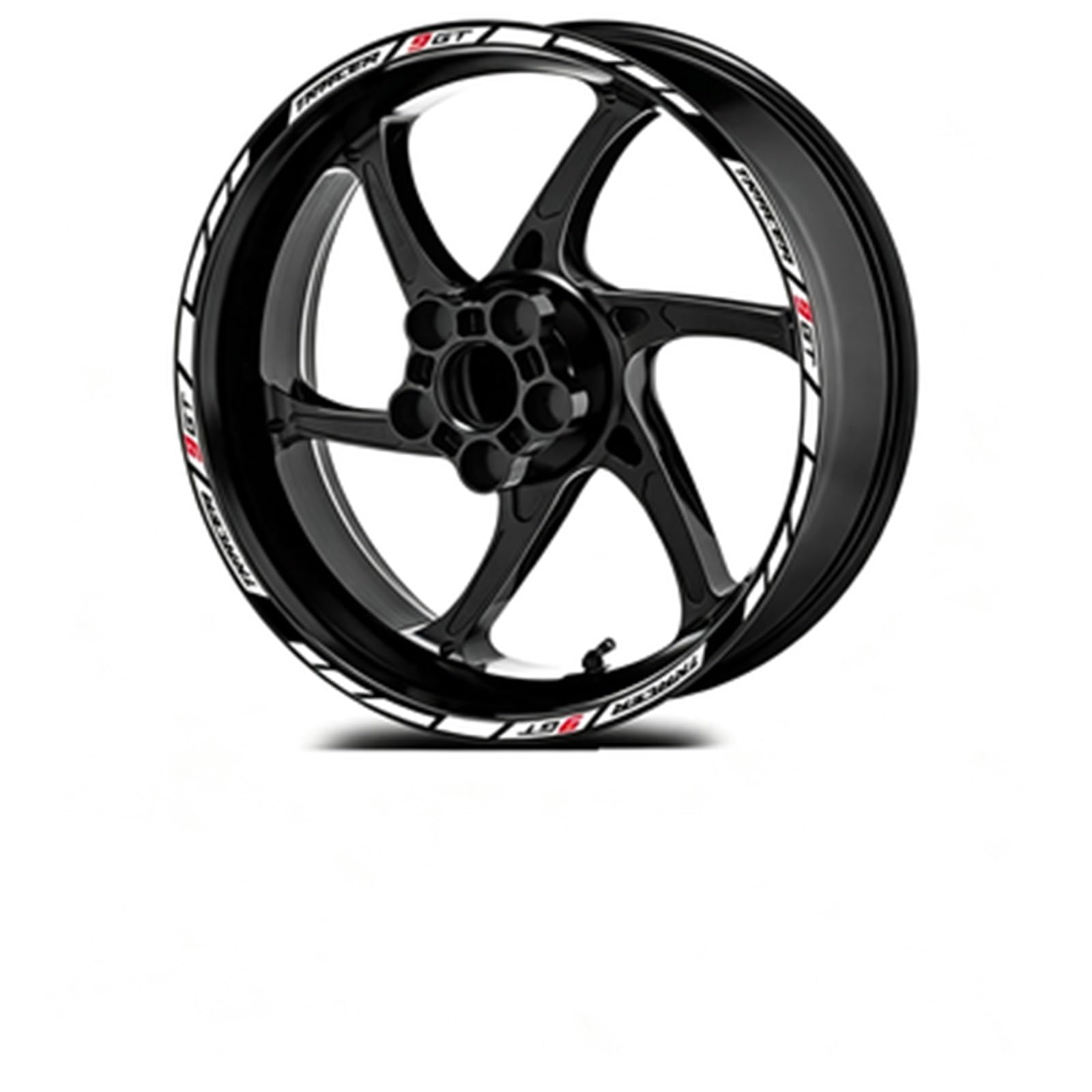 Reflective Motorcycle Wheel Stickers Hub Decals Rim Stripe Tape for Tracer 900 GT TRACER900 9(Color5)