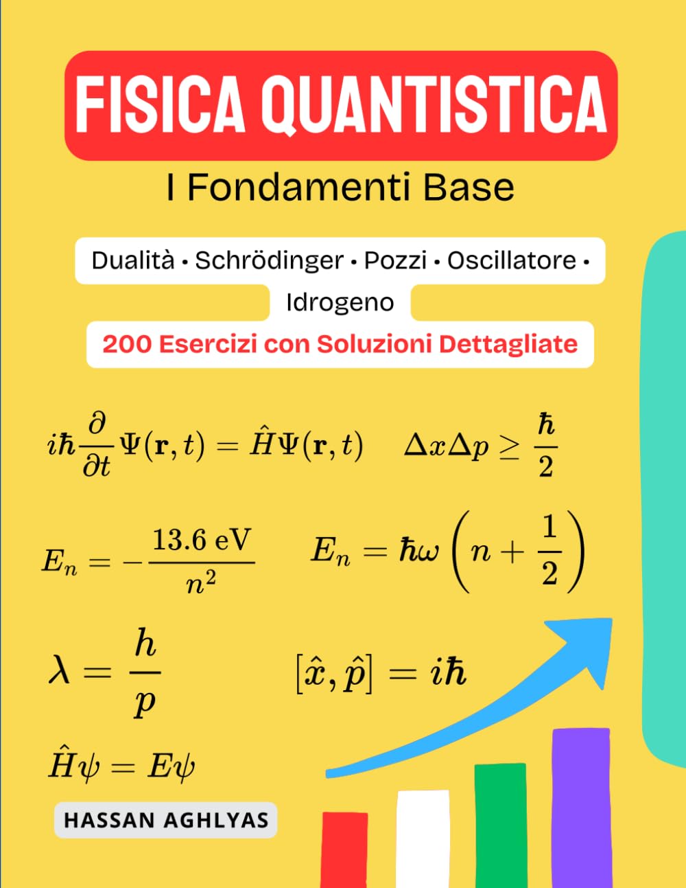 FISICA QUANTISTICA (I Fondamenti Base) | Dualità • Schrödinger • Pozzi • Oscillatore • Idrogeno: 200 Esercizi con Soluzioni Dettagliate