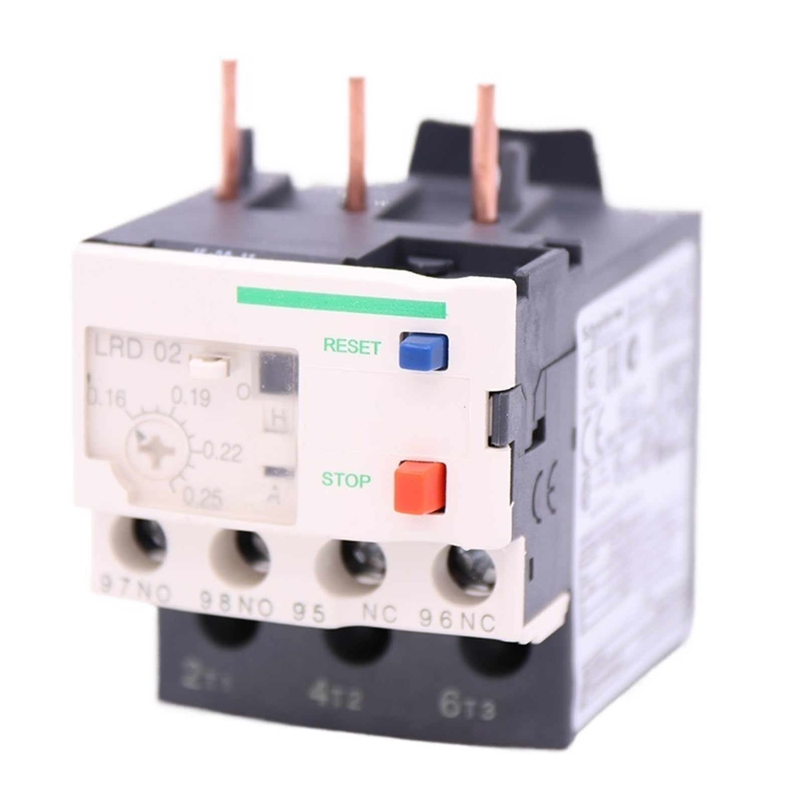 BALYDLUL LRD02 0.16-0.25A 1NO+1NC LR-D02 Screw clamp Differential overload relay