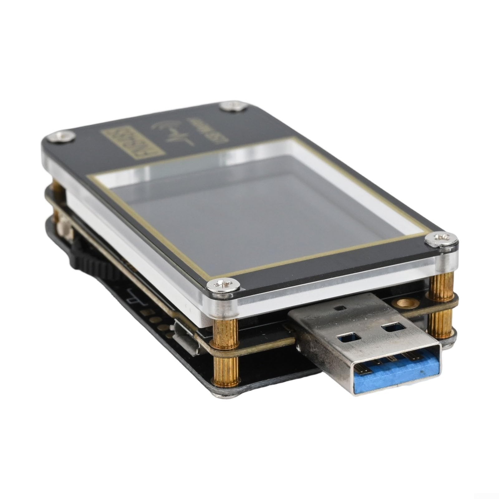 FNB48S Tester USB Misuratore di potenza Rilevatore di corrente di tensione per Qc4 PD3.0 Analizzatore di protocollo di ricarica rapida per display HD da 1,77 pollici per capacità della batteria (senza