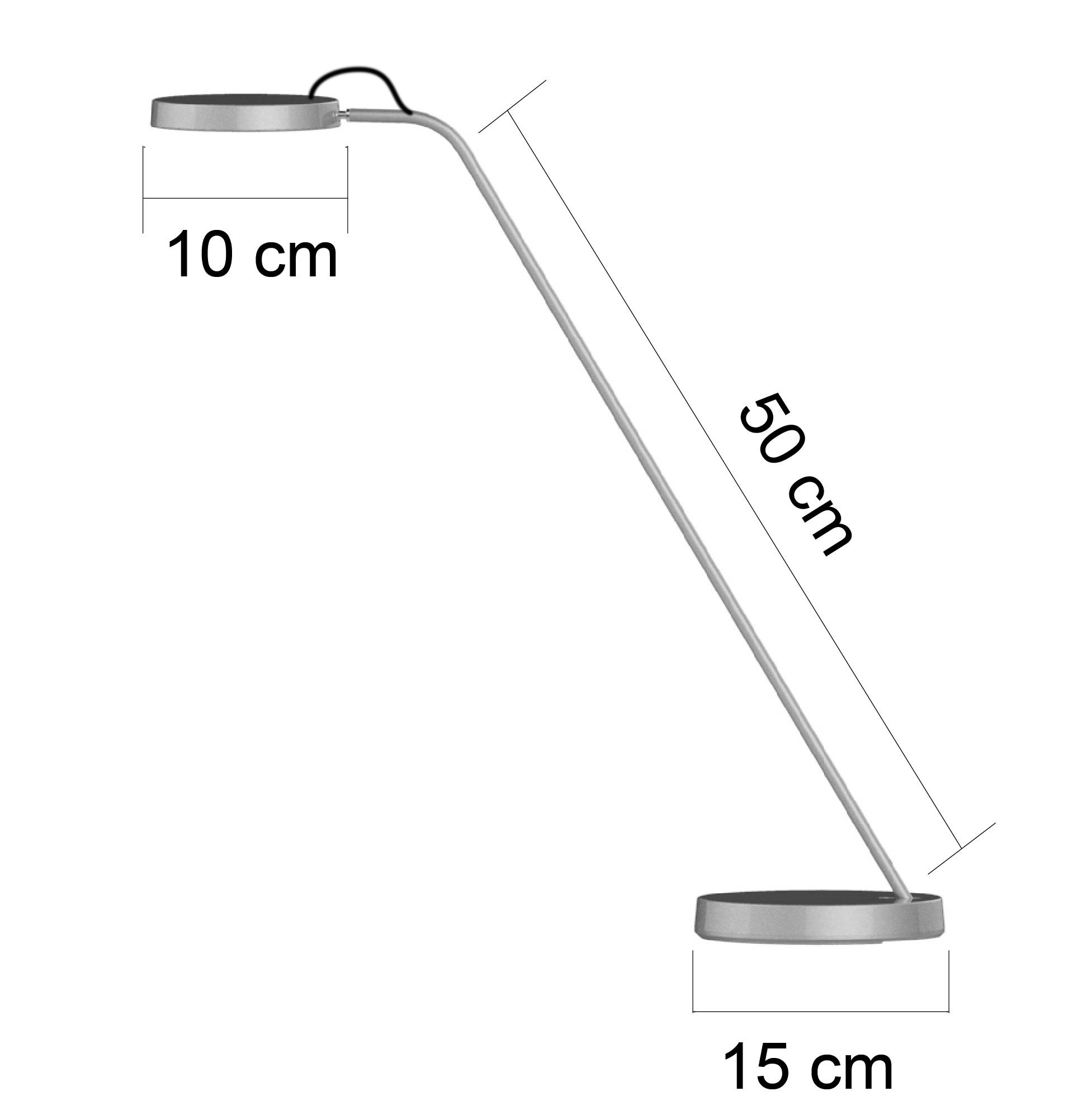 Unilux LED Schreibtischlampe Eyelight, silbergrau