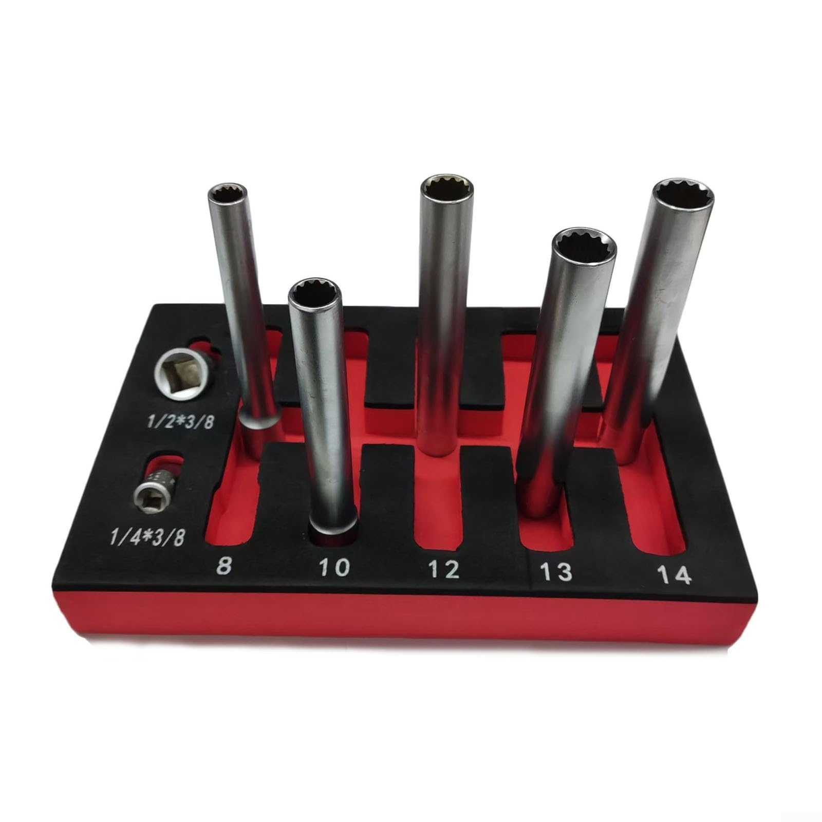 Jeu d'adaptateurs pour clé à douille 3/8" Chrom-Vanadium 120 mm (12 points)