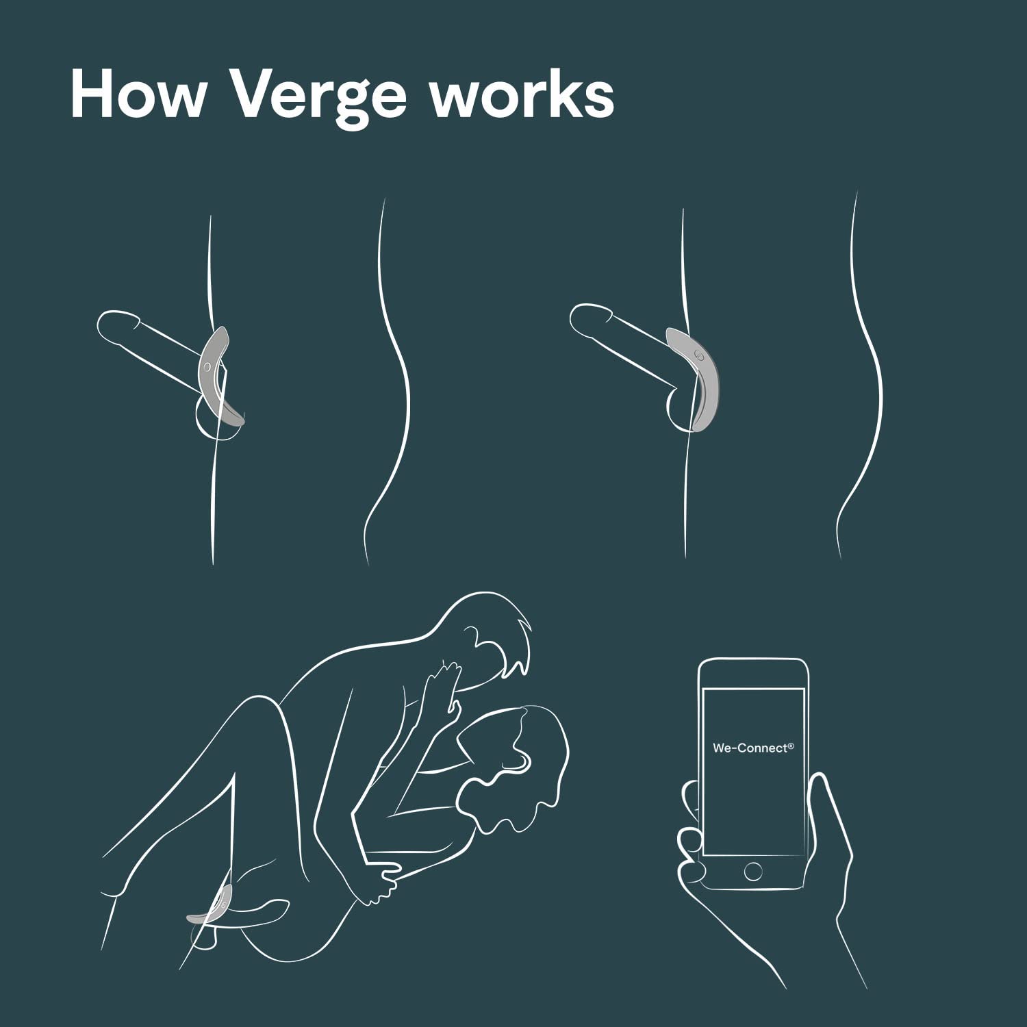 we vibe penisring AMORELIE Joy »Dance« Penisring mit Vibration main image 1